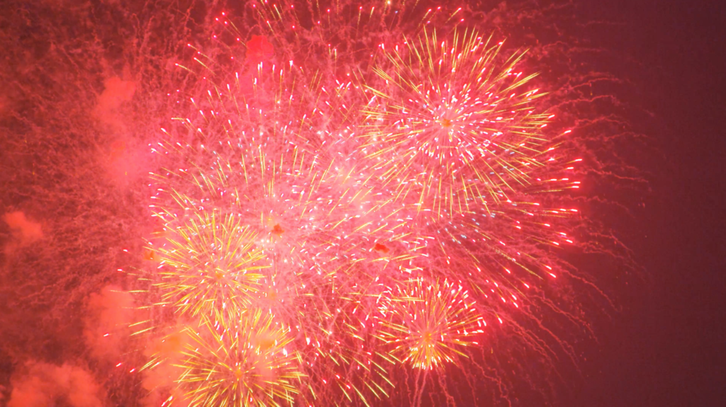 4th of July Fireworks 4k Royalty Free Stock Video